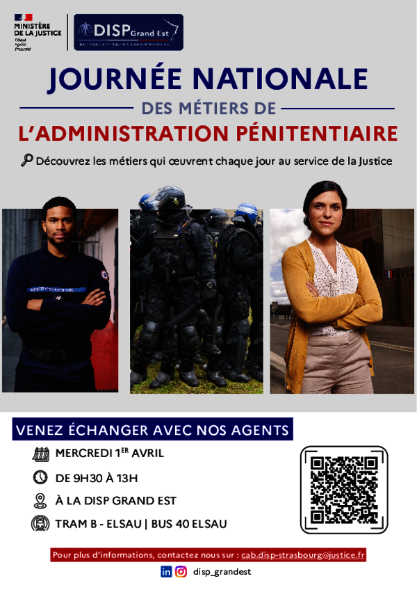Affiche de la Journée de l'administration pénitentiaire