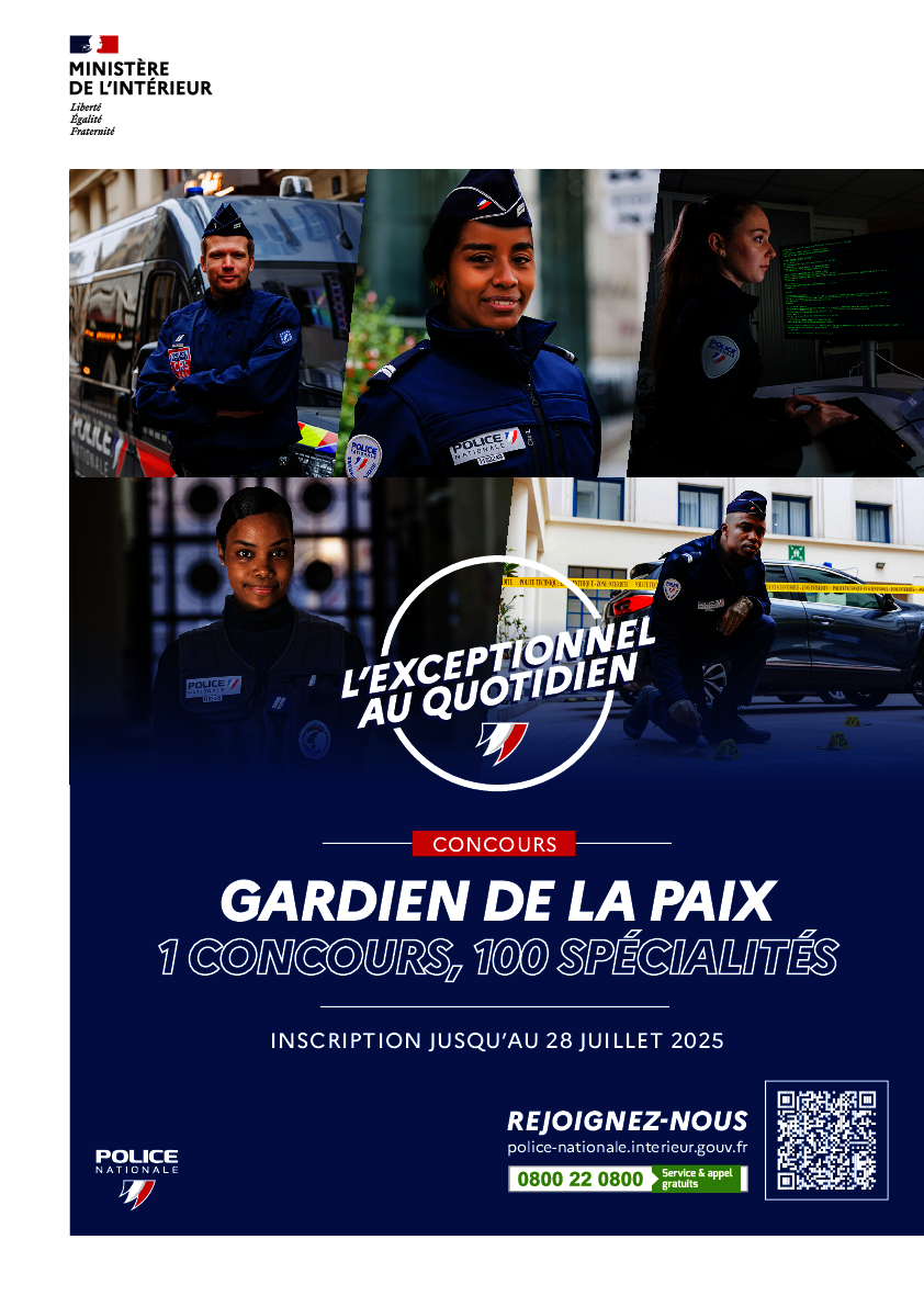 Affiche Recrutement Police Nationale