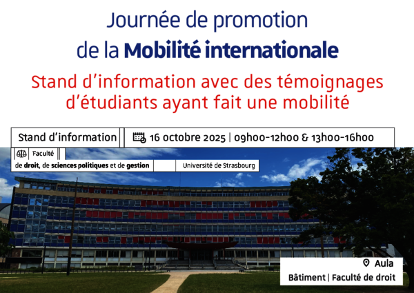 Affiche de la Journée de Promotion de la Mobilité internationale