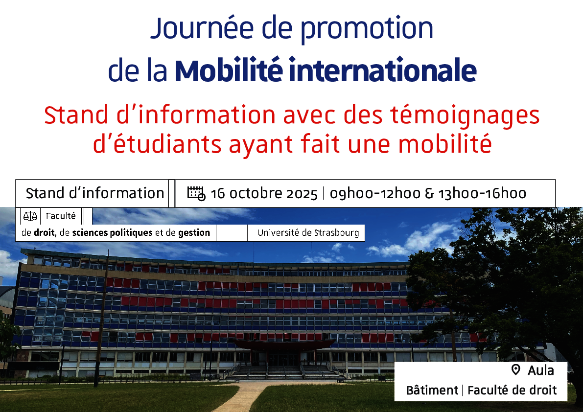 Affiche de la Journée de Promotion de la Mobilité internationale