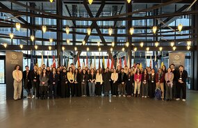 Les étudiants des parcours de droit européen à la CJUE