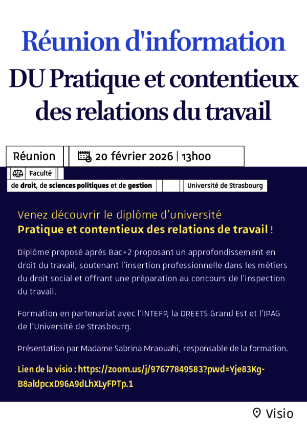 Affiche de la réunion