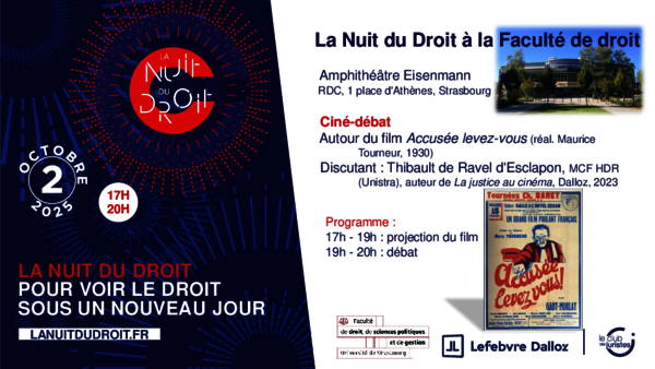 Affiche de La Nuit du Droit