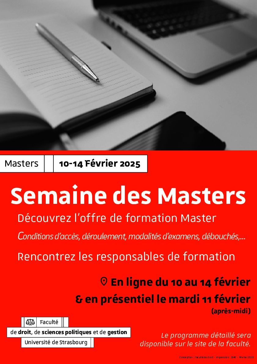 Affiche de la Semaine des Masters