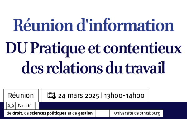 Affiche de la réunion d'information