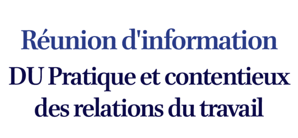 Affiche de la réunion d'information