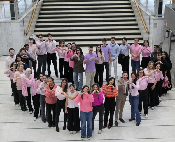 Photo Octobre Rose à la Faculté de droit