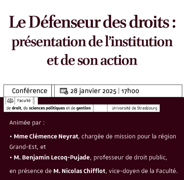 Affiche de la conférence