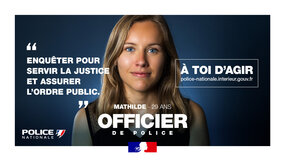Affiche de recrutement de la Police nationale