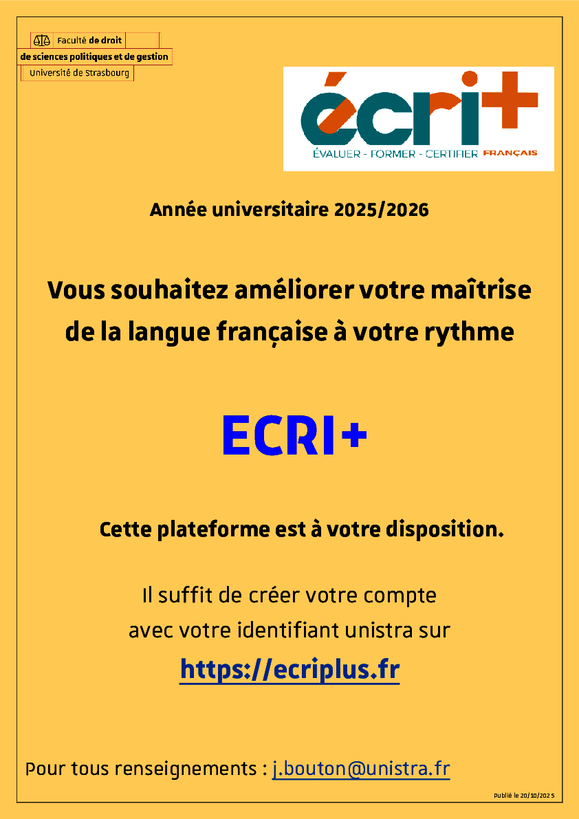 Affiche Ecri+