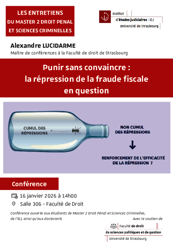 Affiche de la conférence
